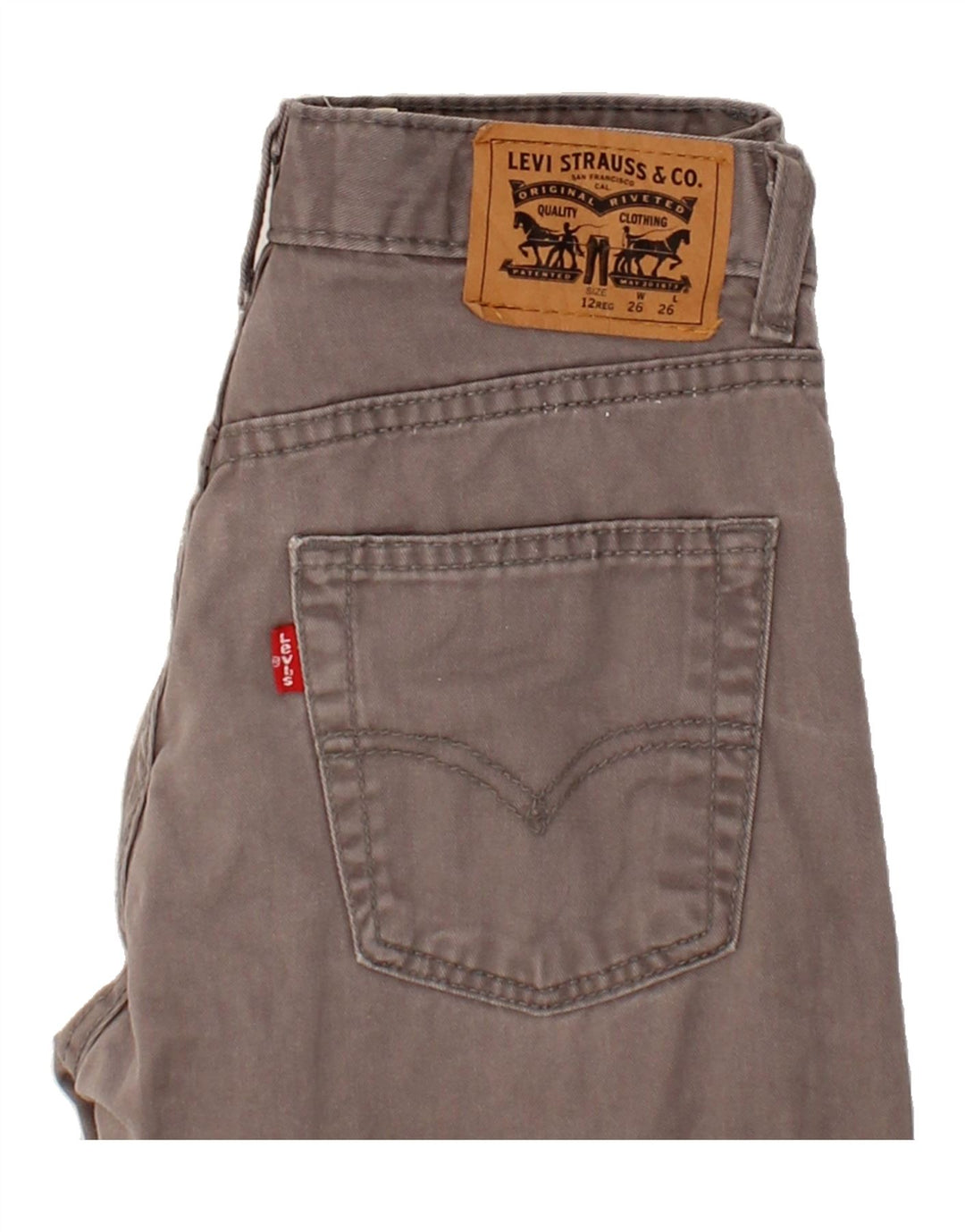 LEVI'S Boys 514 Straight Jeans 11-12 Years W26 L26 Grey Vintage Levi's and Second-Hand Levi's from Messina Hembry 
