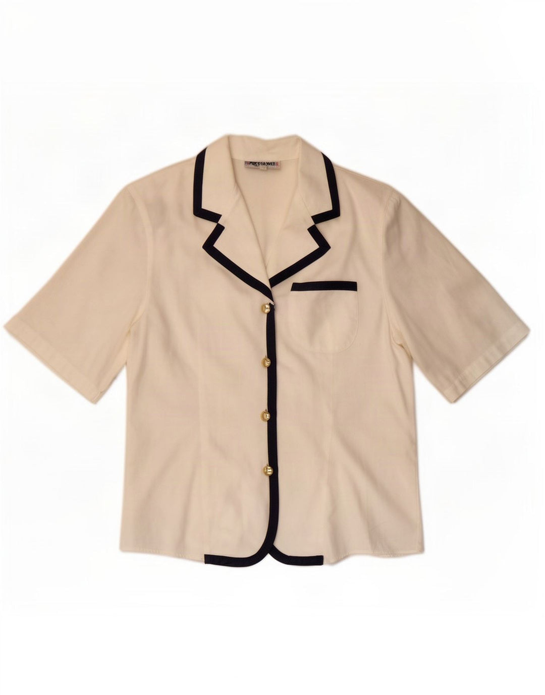 Camicia a maniche corte da donna Enara Camicece UK 14 Medium White Colourblock