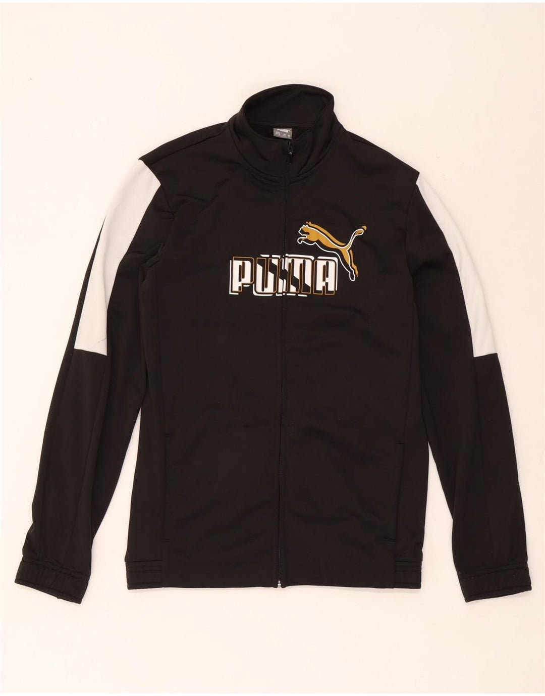 Giacca da tuta grafica da ragazzo Puma 15-16 anni Colorblock nera