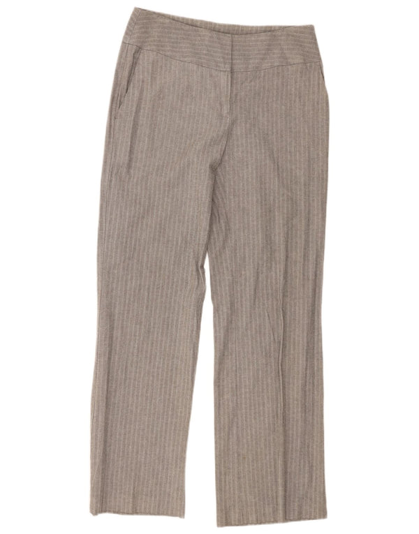 Pantaloni chino da donna Marks & Spencer UK 10 Small W30 L32 Gessato grigio