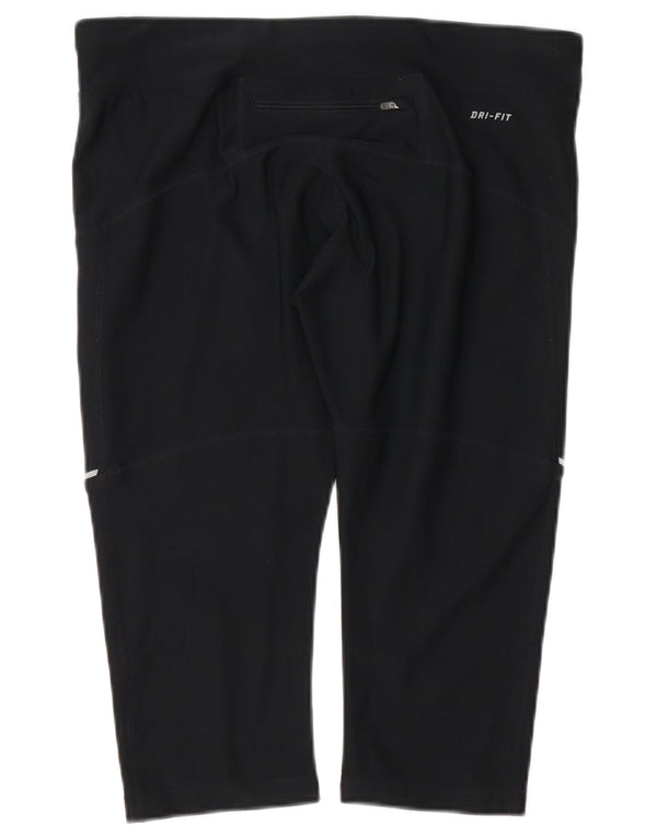 Pantaloncini sportivi Nike Dri Fit Bermuda da donna UK 16 grandi neri