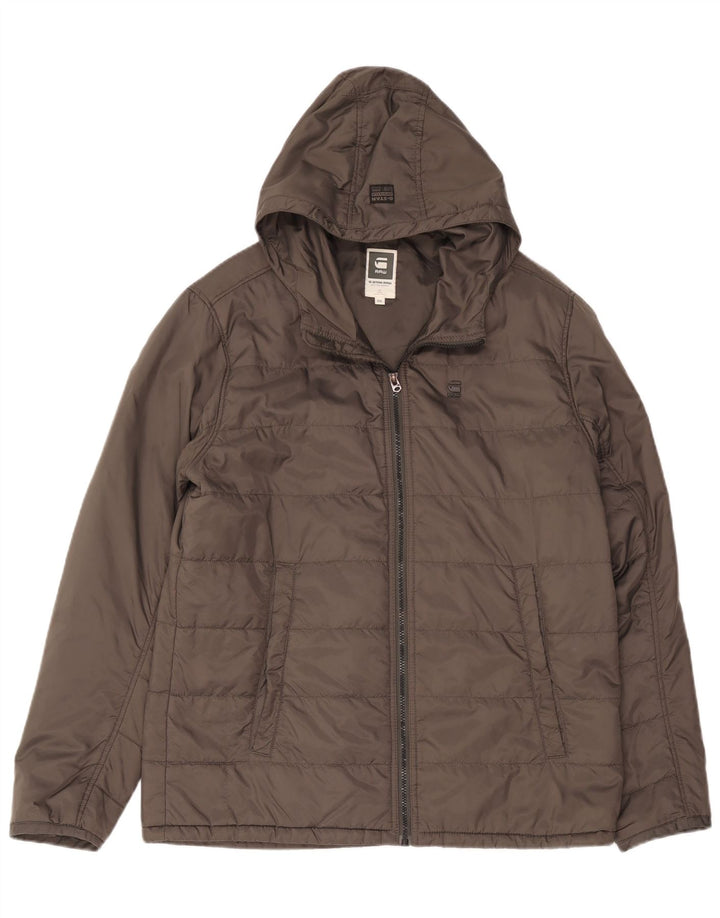 Giacca imbottita con cappuccio da uomo G-Star UK 44 2XL Nylon grigio