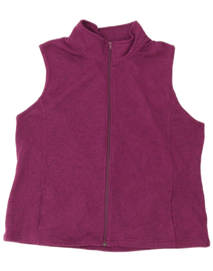Giacca sportiva senza maniche Lee Riders da donna UK 18 XL Poliestere viola