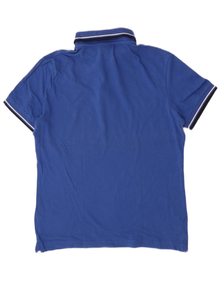 Polo Uomo Diadora Blu Medio in Cotone