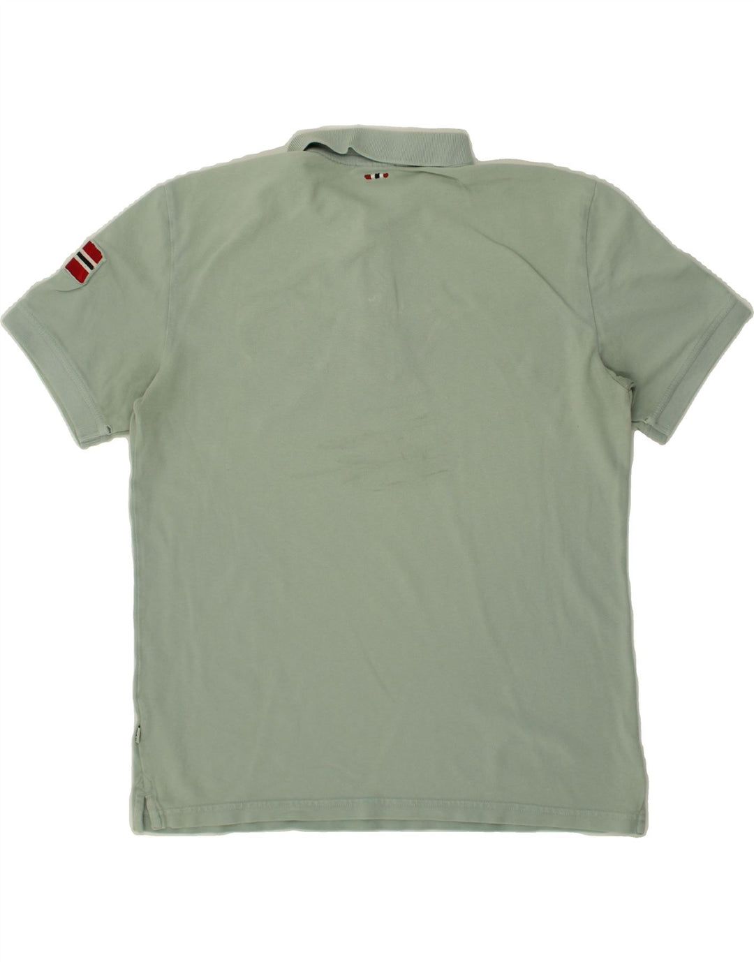 NAPAPIJRI Mens Graphic Polo Shirt Large Green Vintage Napapijri and Second-Hand Napapijri from Messina Hembry 