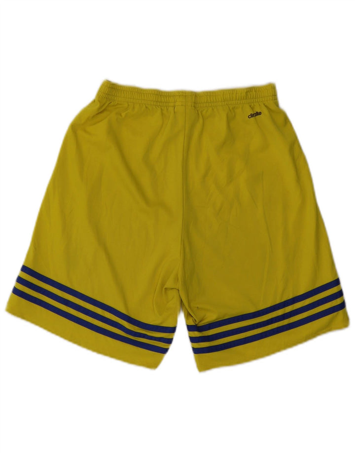 Pantaloncini sportivi ADIDAS Climalite da uomo piccoli in poliestere giallo