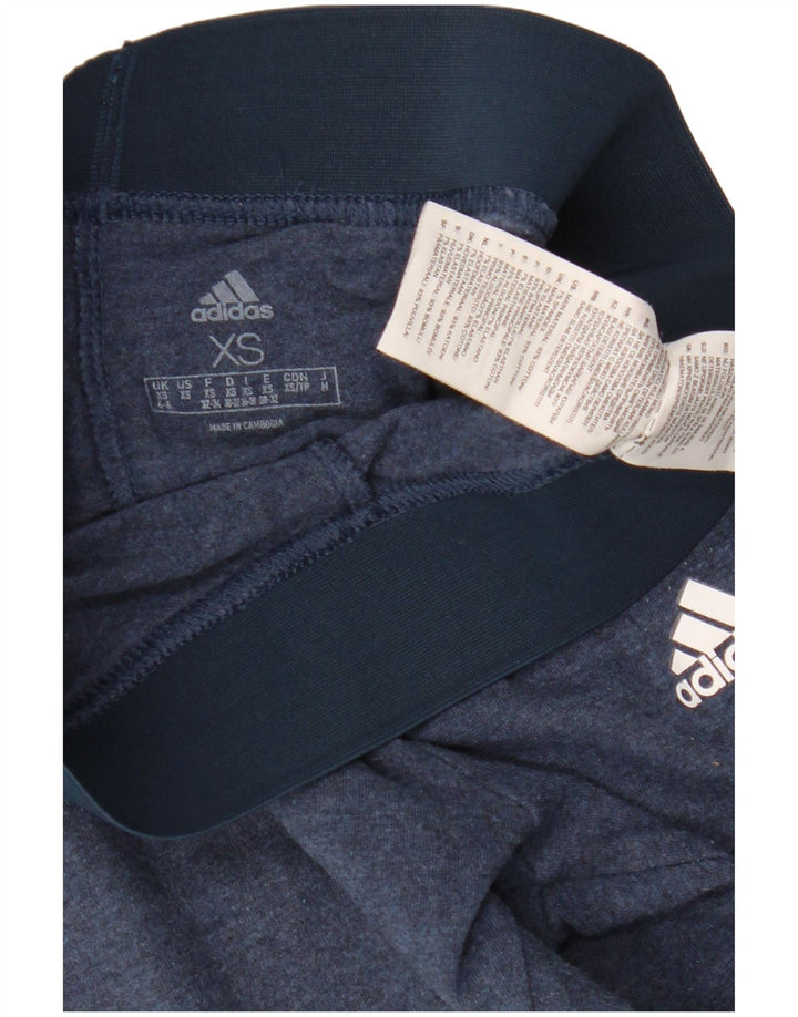 Leggings da donna ADIDAS UK 4/6 XS cotone blu navy