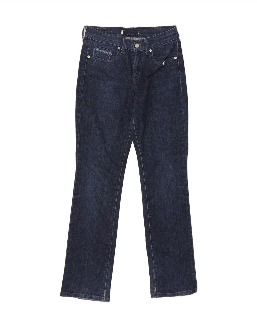 LEVI'S Womens Slim Jeans W26 L32 Navy Blue Cotton Vintage Levi's and Second-Hand Levi's from Messina Hembry 
