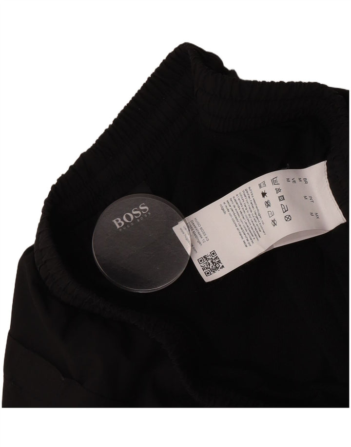 Pantaloncini da bagno da uomo Hugo Boss, poliestere nero medio