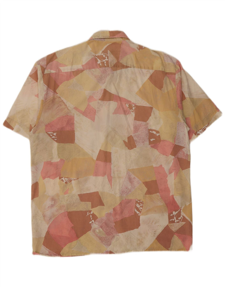 Camicia a maniche corte Masculin da uomo con motivo astratto, grande, multicolore