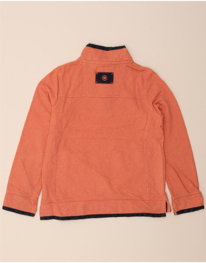 FAT FACE Womens Zip Neck Sweatshirt Jumper UK 12 Medium Pink Cotton Vintage Fat Face and Second-Hand Fat Face from Messina Hembry 