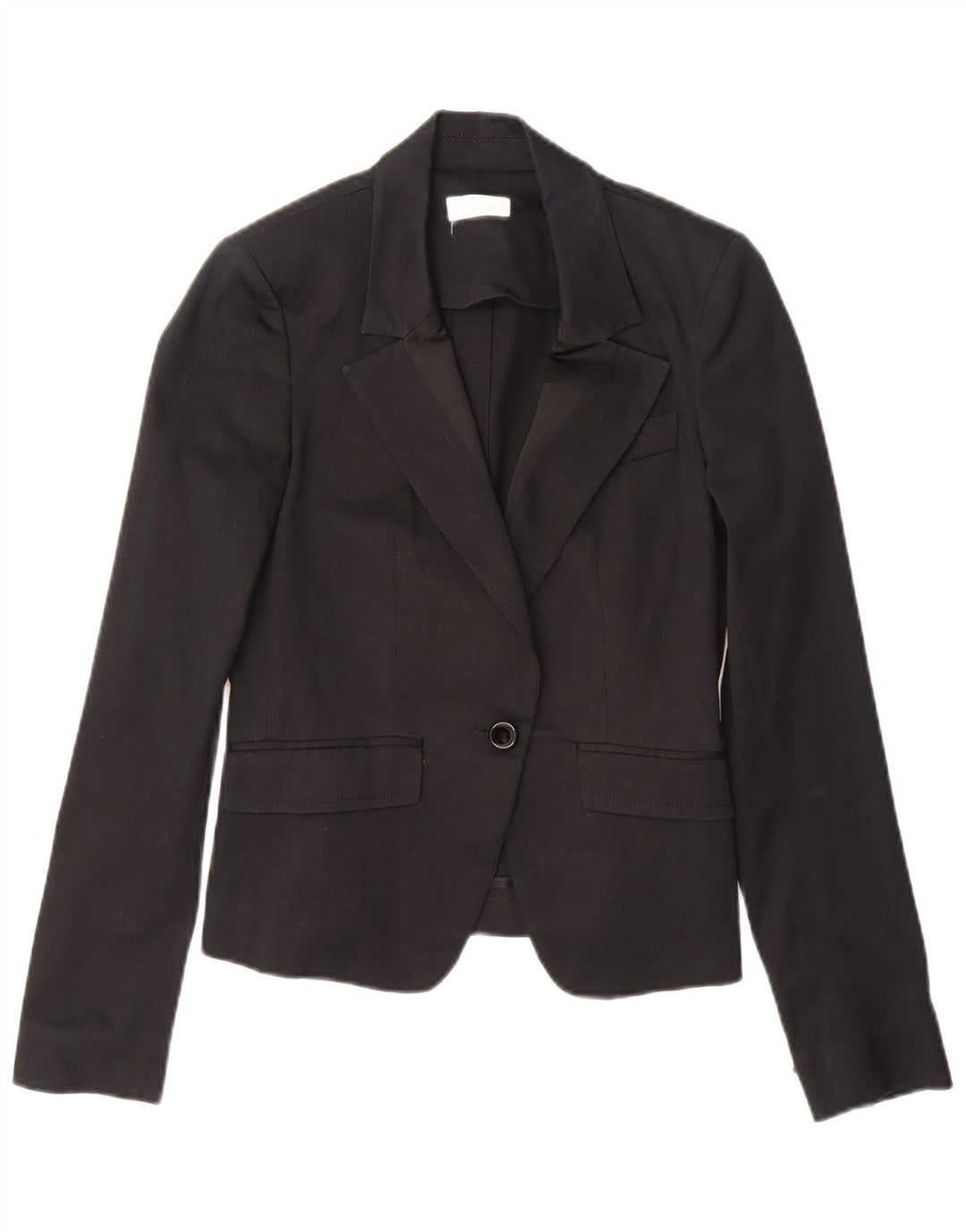 Giacca blazer da donna a 1 bottone PINKO UK 10 piccola in cotone nero
