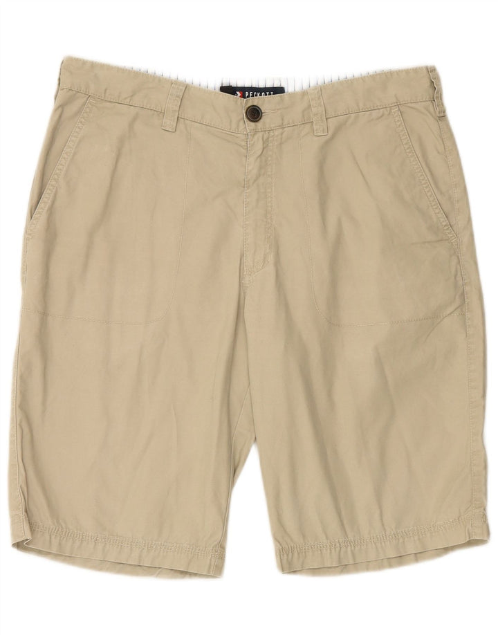 Pantaloncini chino da uomo PECKOTT IT 52 XL W36 Cotone Beige