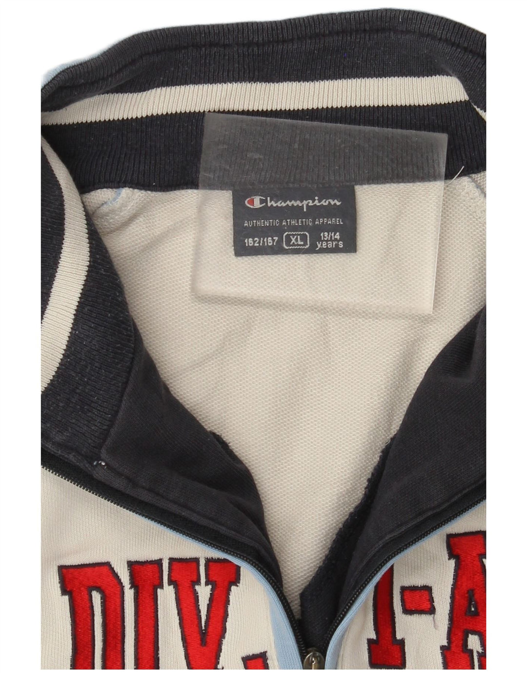 Felpa con grafica CHAMPION per ragazzi, 13-14 anni, XL, colore bianco