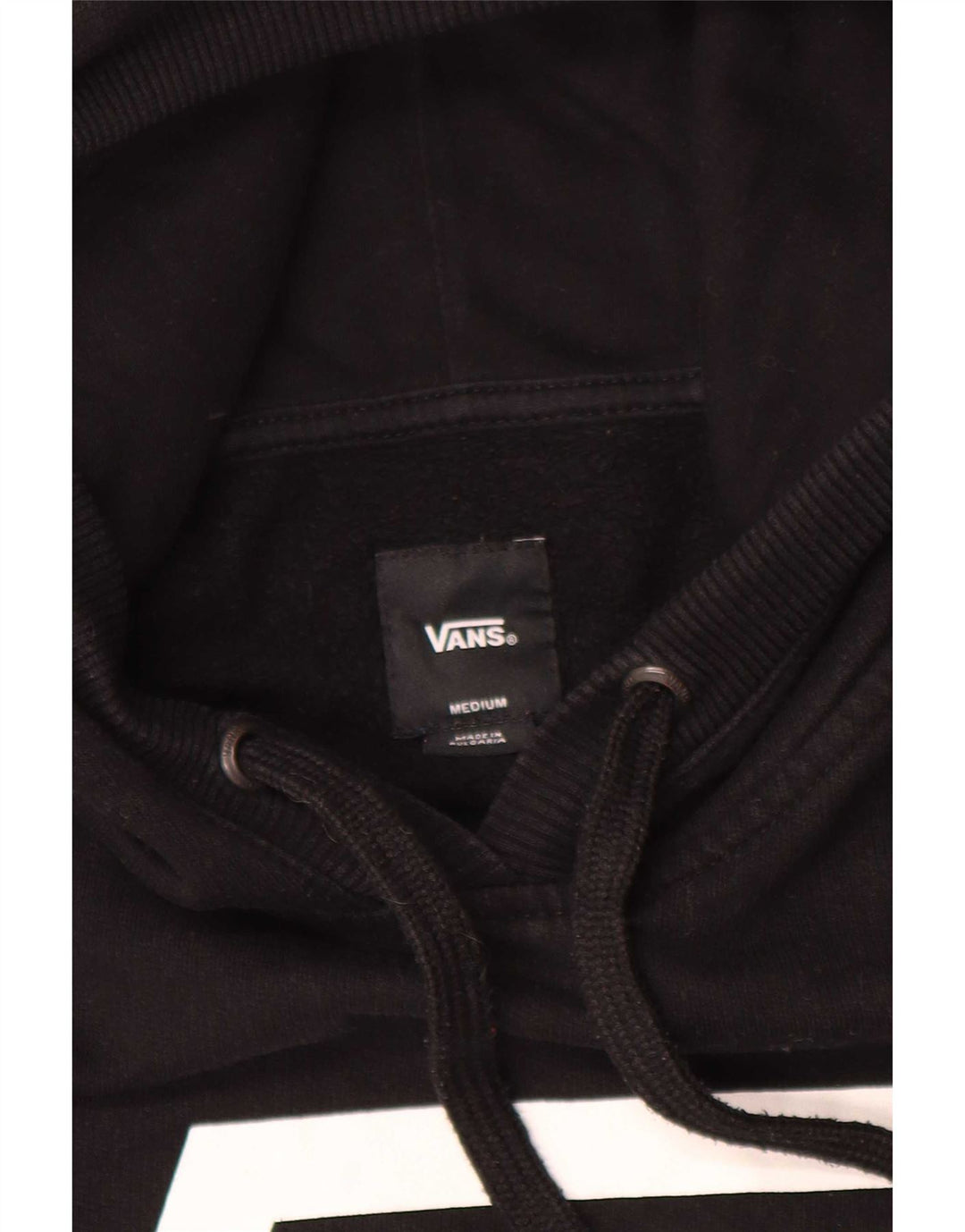Vans Felpa con cappuccio grafica da uomo Medium Nero