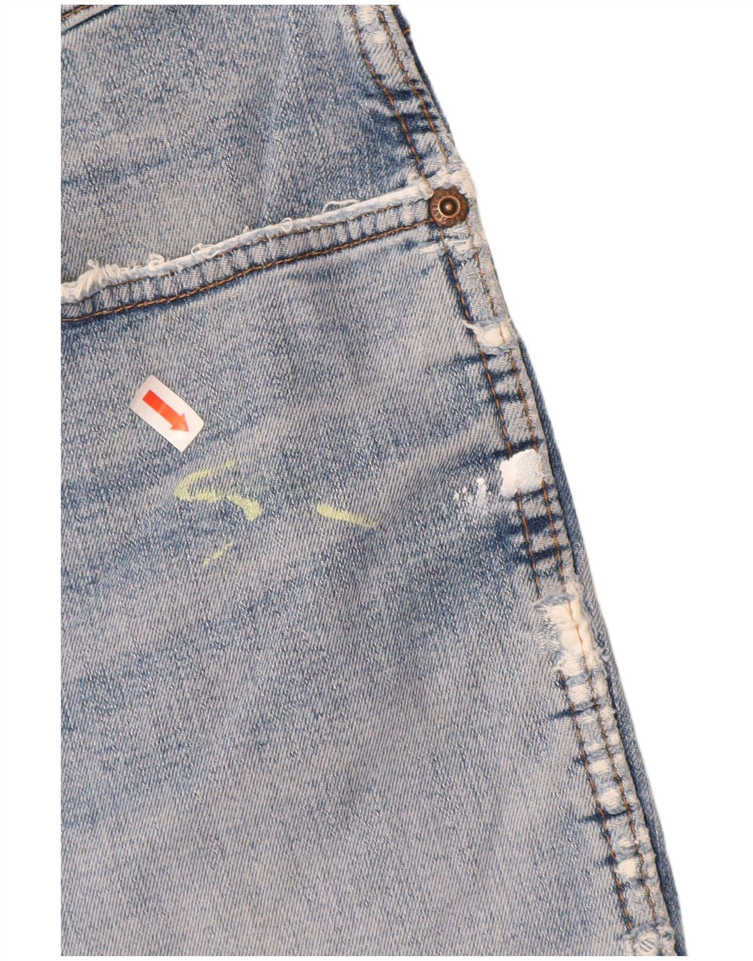 Pantaloncini da uomo in denim stretch Texas WRANGLER W40 XL cotone blu