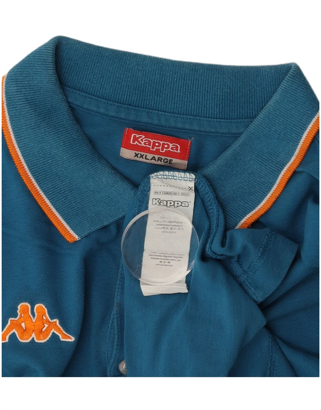 KAPPA Mens Polo Shirt 2XL Blue Cotton