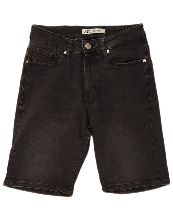 Pantaloncini di jeans da uomo ZARA EU 38 piccoli W30 grigi