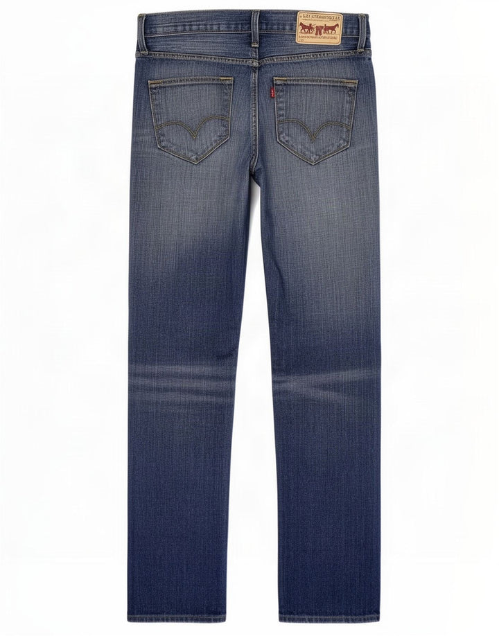 Jeans dritti da uomo Levi's W33 L32 in cotone blu