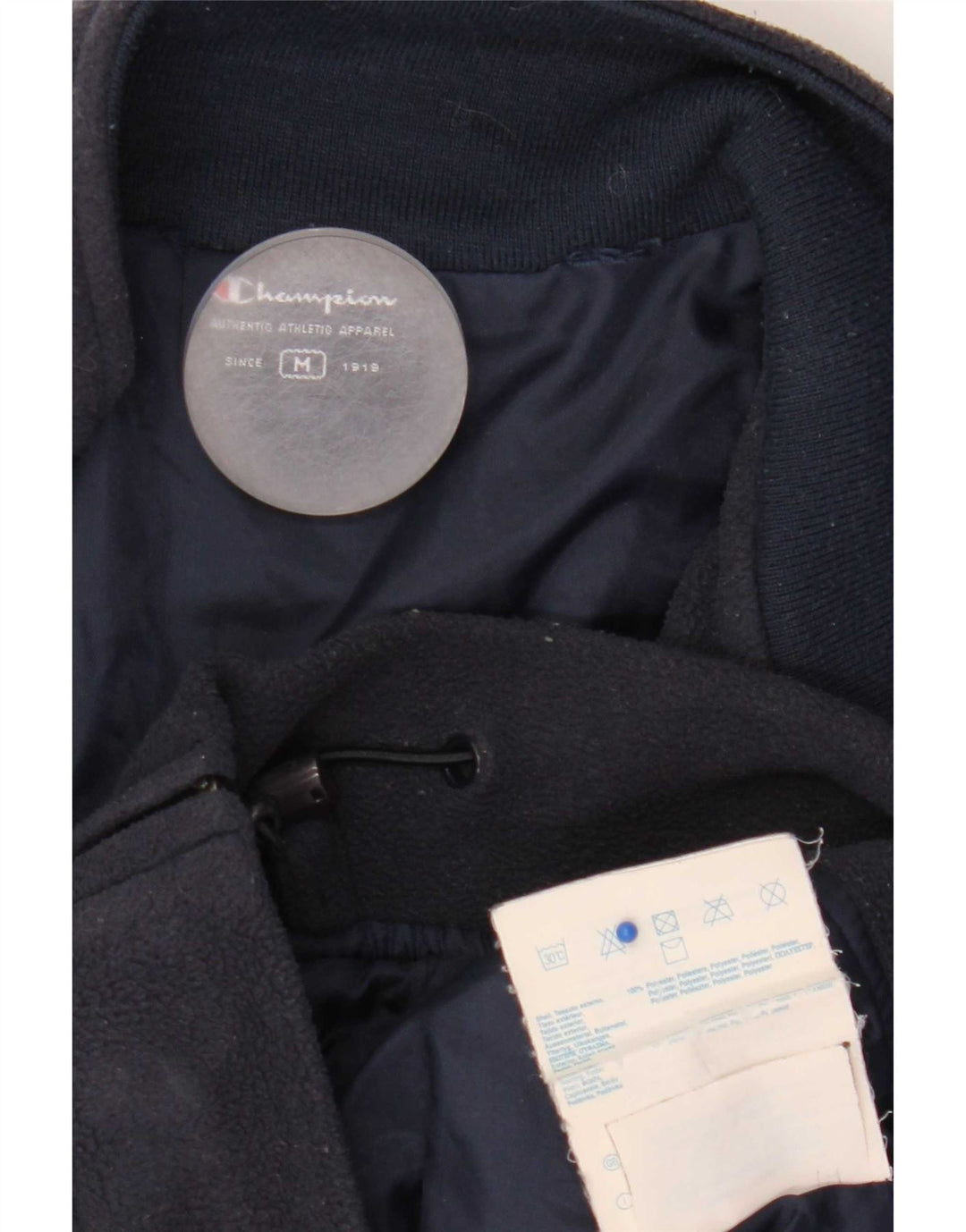 Giacca in pile da uomo Champion UK 38 poliestere blu navy medio