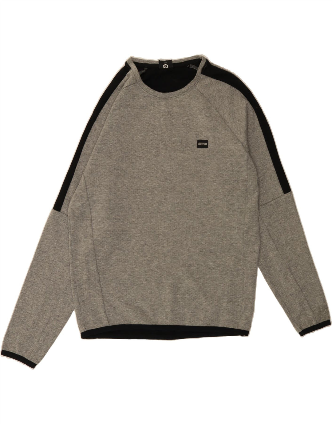 JACK & JONES Mens Sweatshirt Jumper Large Grey Colourblock Cotton Vintage Jack & Jones and Second-Hand Jack & Jones from Messina Hembry 