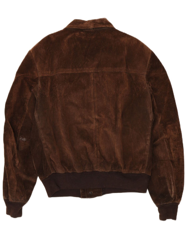 Bomber Uomo In Pelle Scamosciata Bignami IT 54 2XL Marrone