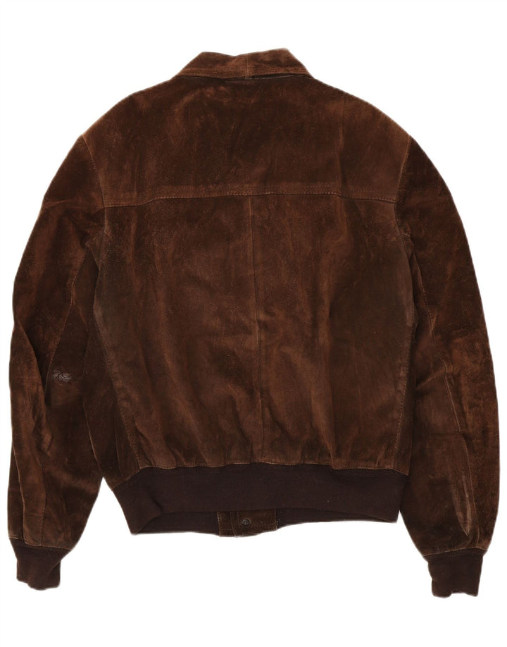 Bomber Uomo In Pelle Scamosciata Bignami IT 54 2XL Marrone