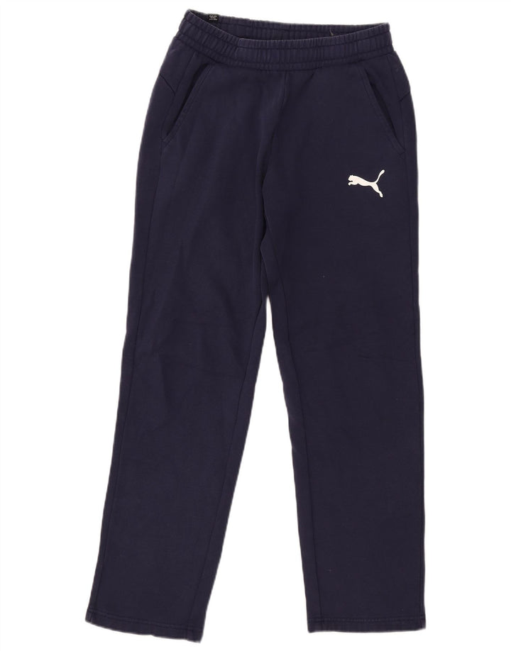 Pantaloni da tuta da uomo PUMA piccoli in cotone blu navy