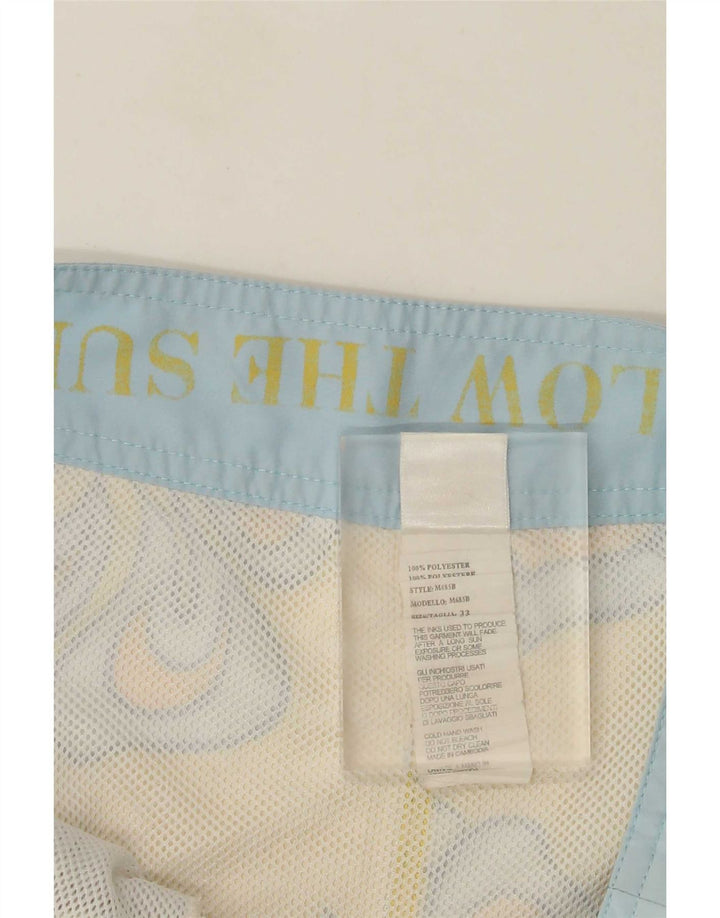 Pantaloncini da bagno da uomo Sundek Poliestere floreale giallo medio