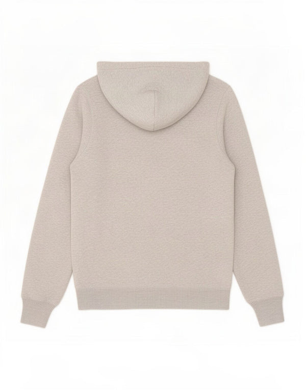 Maglione con cappuccio grafico da donna Jack Wills UK 12 Cotone grigio medio
