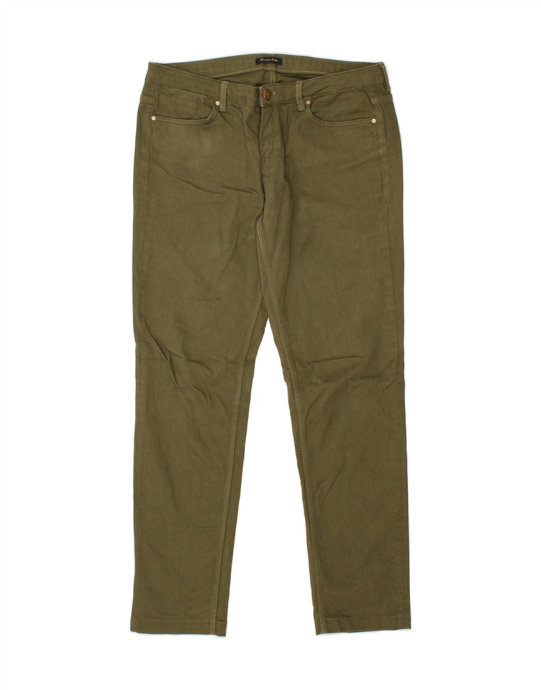 MASSIMO DUTTI Womens Slim Jeans EU 42 Large W32 L29 Green Cotton Vintage Massimo Dutti and Second-Hand Massimo Dutti from Messina Hembry 