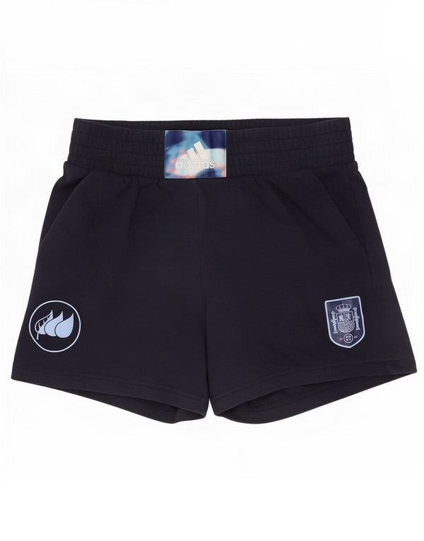 Pantaloncini sportivi grafici da uomo Adidas UK 8/10 piccoli cotone blu navy