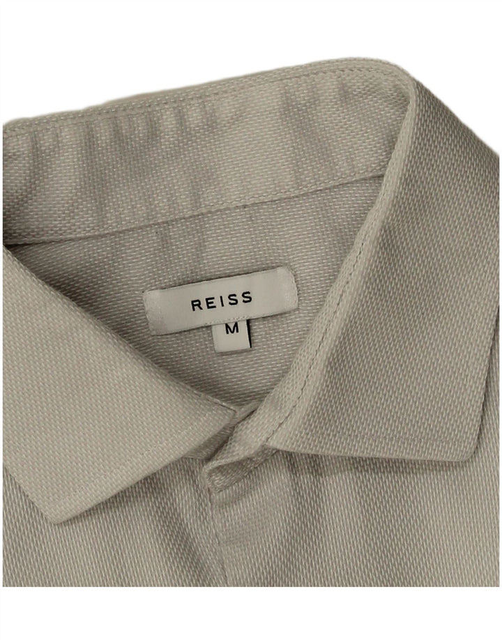 Camicia da uomo Reiss in cotone bianco medio