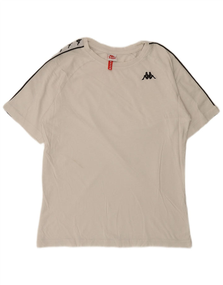 T-shirt grafica da uomo Kappa Top piccola bianca