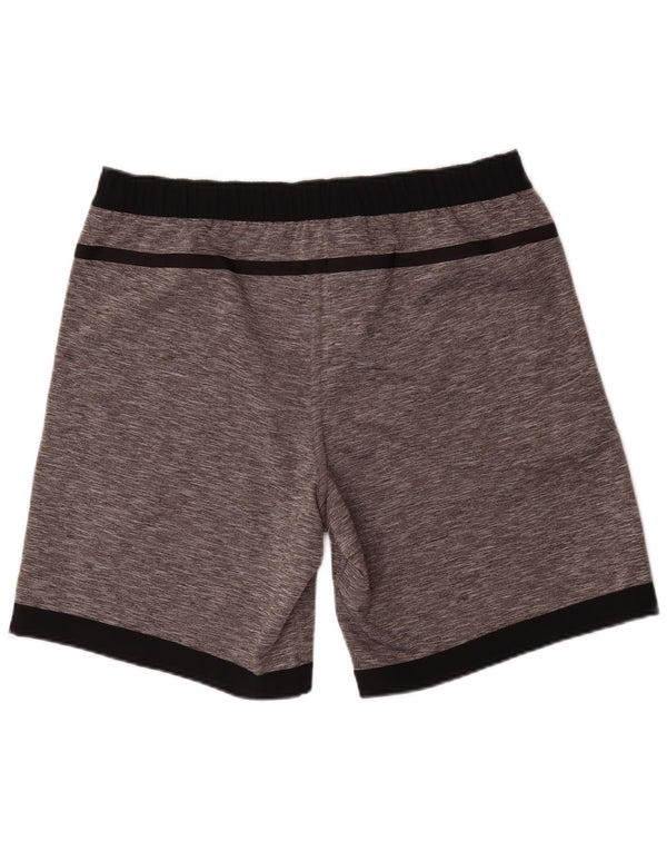 Pantaloncini sportivi reversibili da uomo Adidas Large in poliestere color block grigio