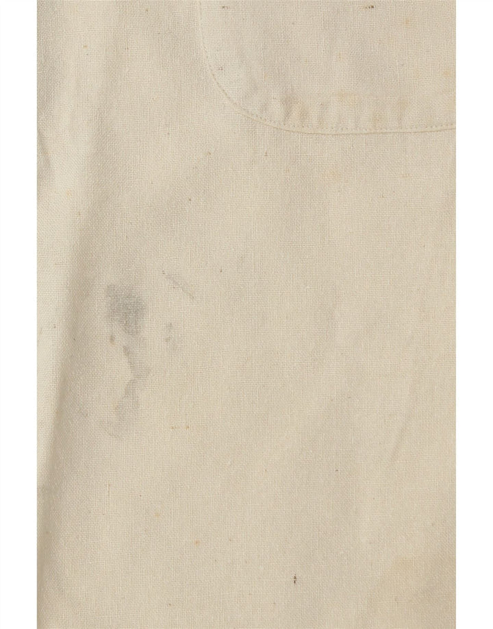 Camicia a maniche corte da uomo AQUASCUTUM taglia 16 41 grande bianco sporco