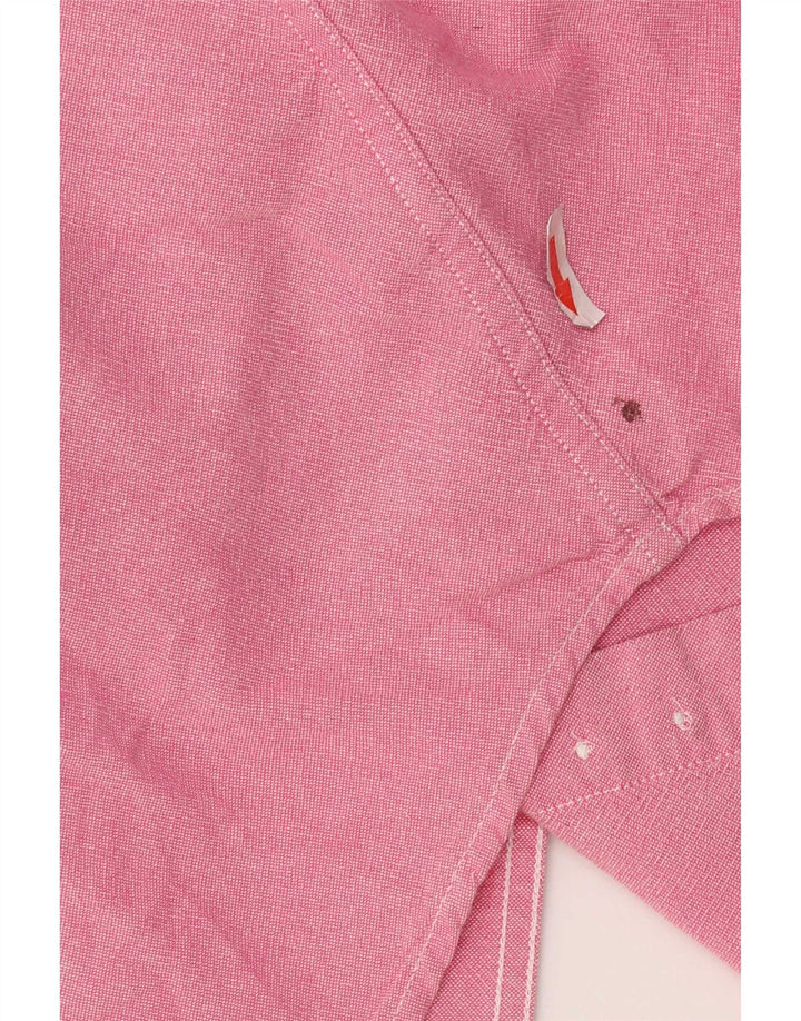 Camicia da uomo Chaps piccola in cotone rosa