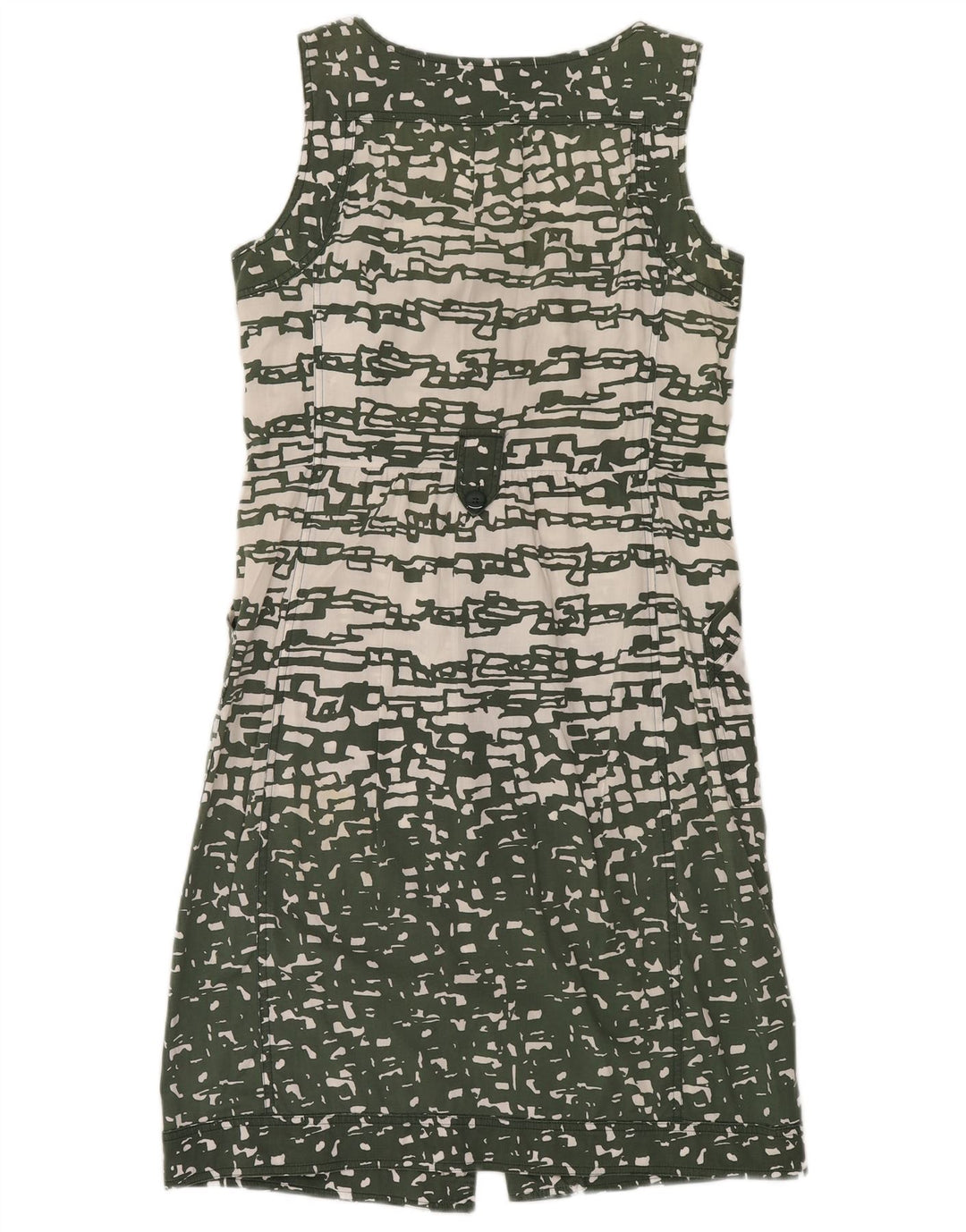 Abito camicia senza maniche da donna MARELLA UK 12 Verde medio geometrico