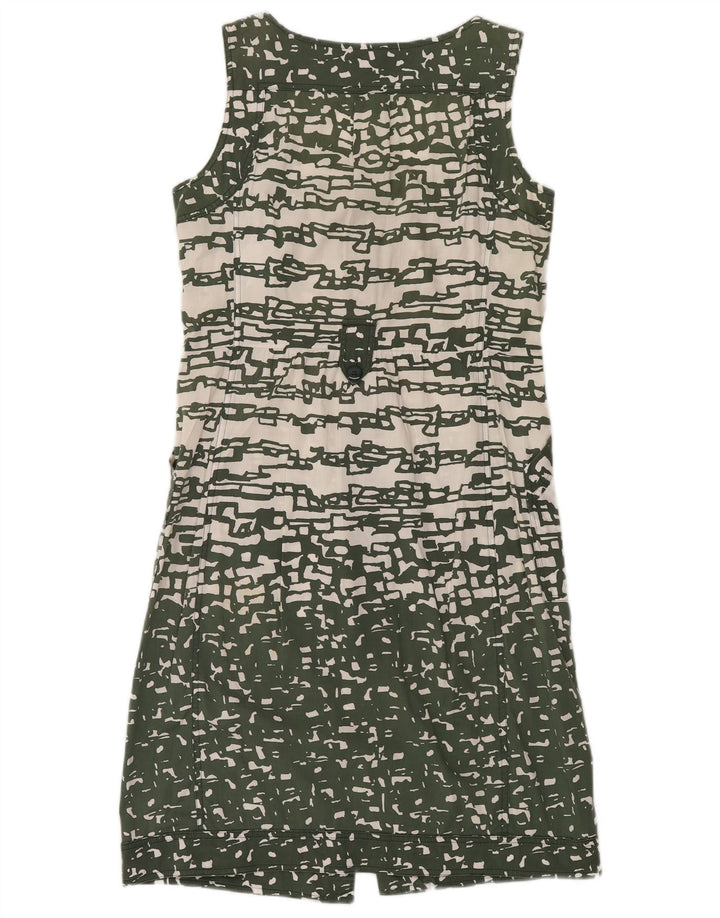 Abito camicia senza maniche da donna MARELLA UK 12 Verde medio geometrico