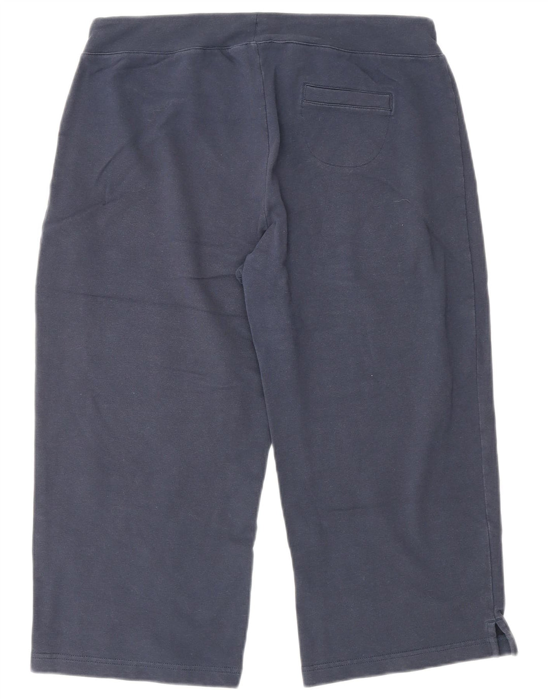 ELLESSE Pantaloni da tuta Capri da donna UK 12 Medio Blu Navy Cotone