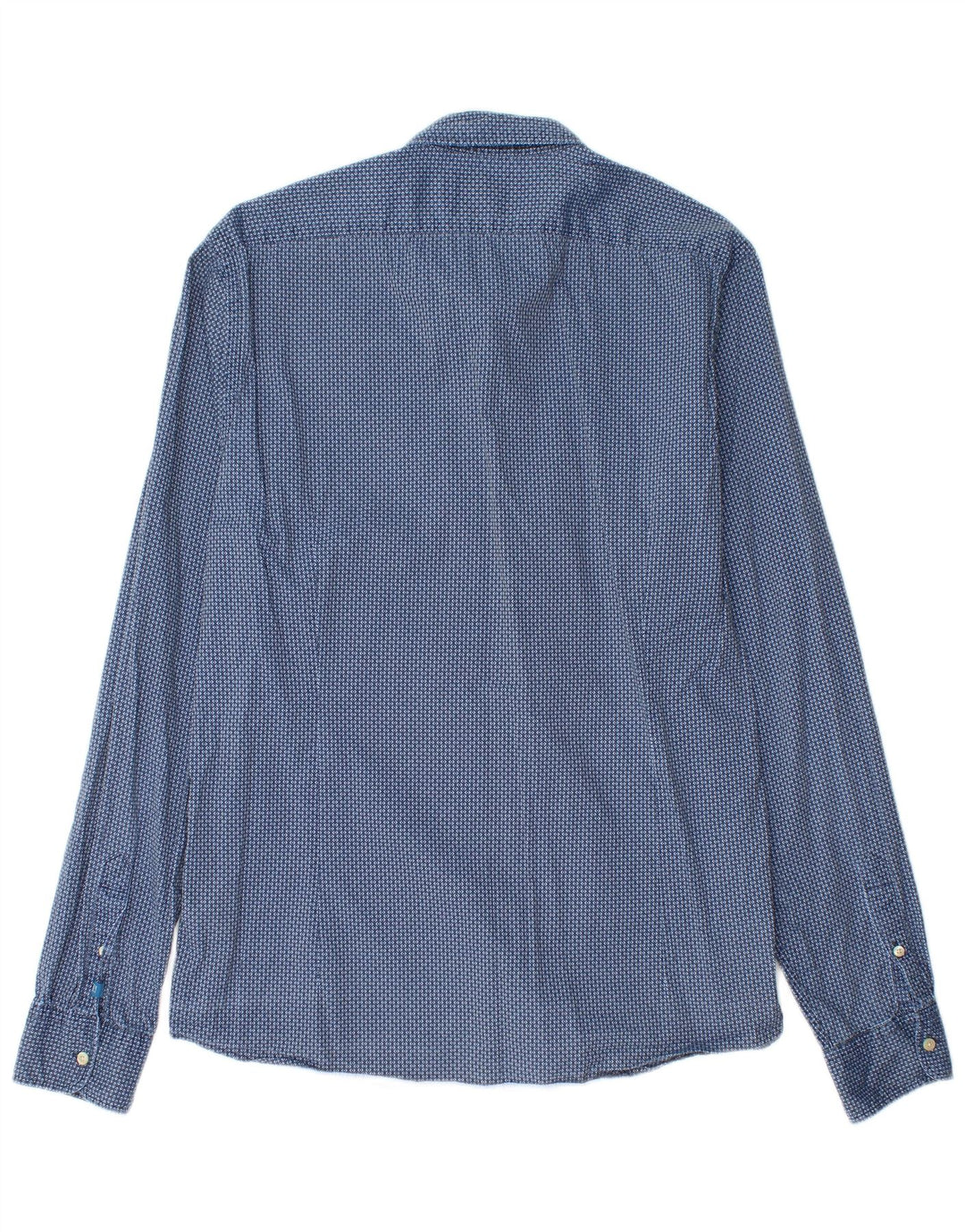 Camicia slim da uomo Scotch & Soda grande cotone geometrico blu