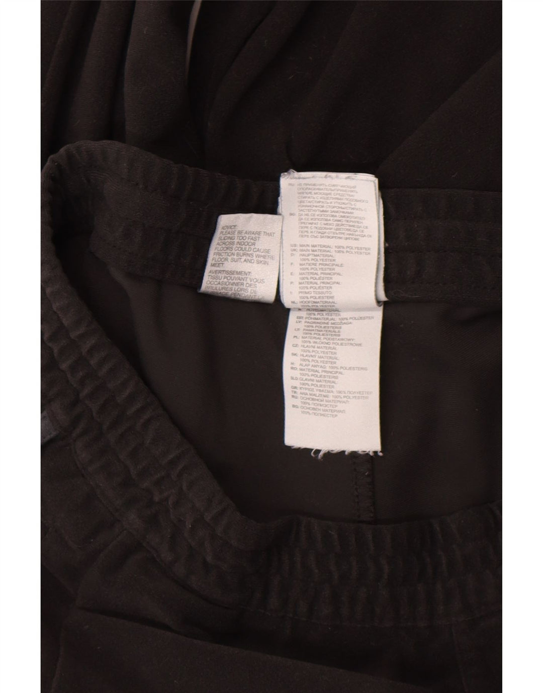 Pantaloni da tuta da uomo in velluto Adidas, pantaloni da jogging, poliestere nero medio