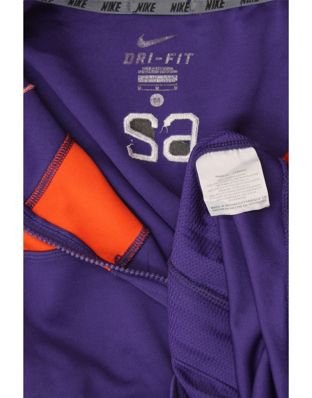 NIKE Giacca da tuta da uomo Dri Fit in poliestere color block viola medio