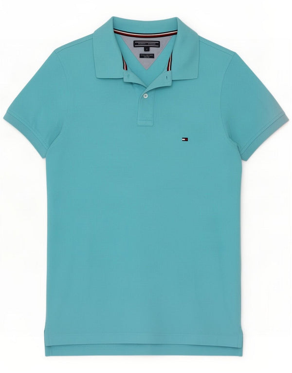 Polo da uomo slim fit Tommy Hilfiger Small Blue Cotton