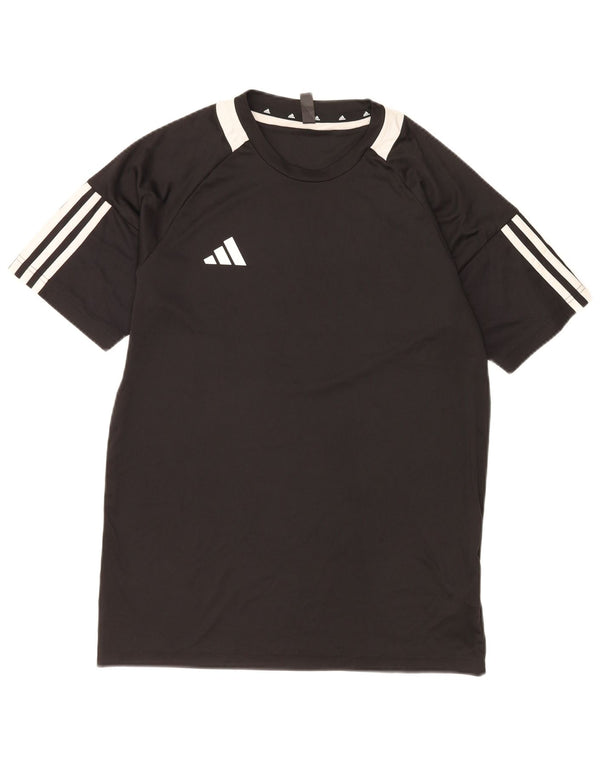 Adidas Mens Aeroready T-Shirt Top Small Black Colourblock Polyester