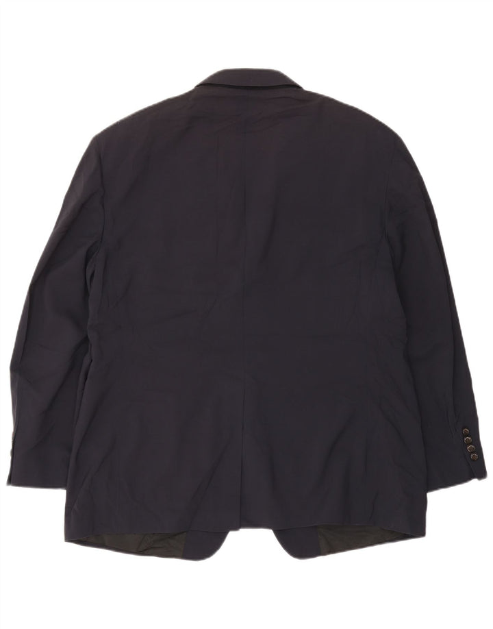 Giacca blazer da uomo a 2 bottoni Brooks Brothers UK 40 Large in lana blu navy