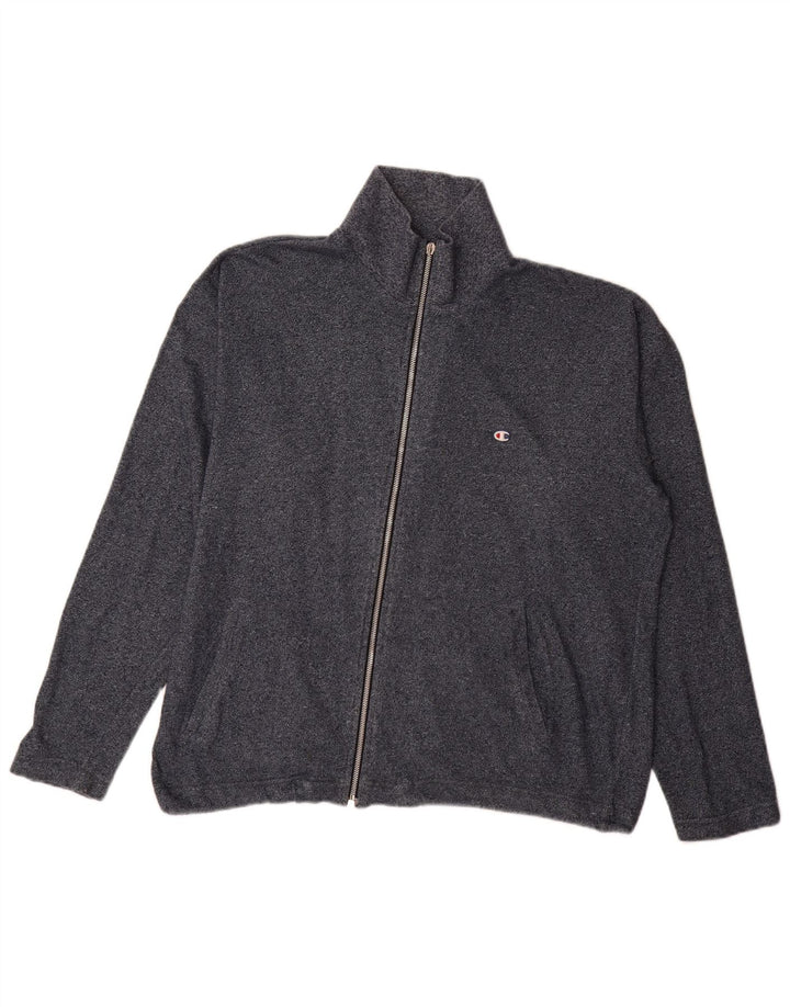 Giacca da tuta da uomo Champion di grandi dimensioni in cotone screziato blu navy