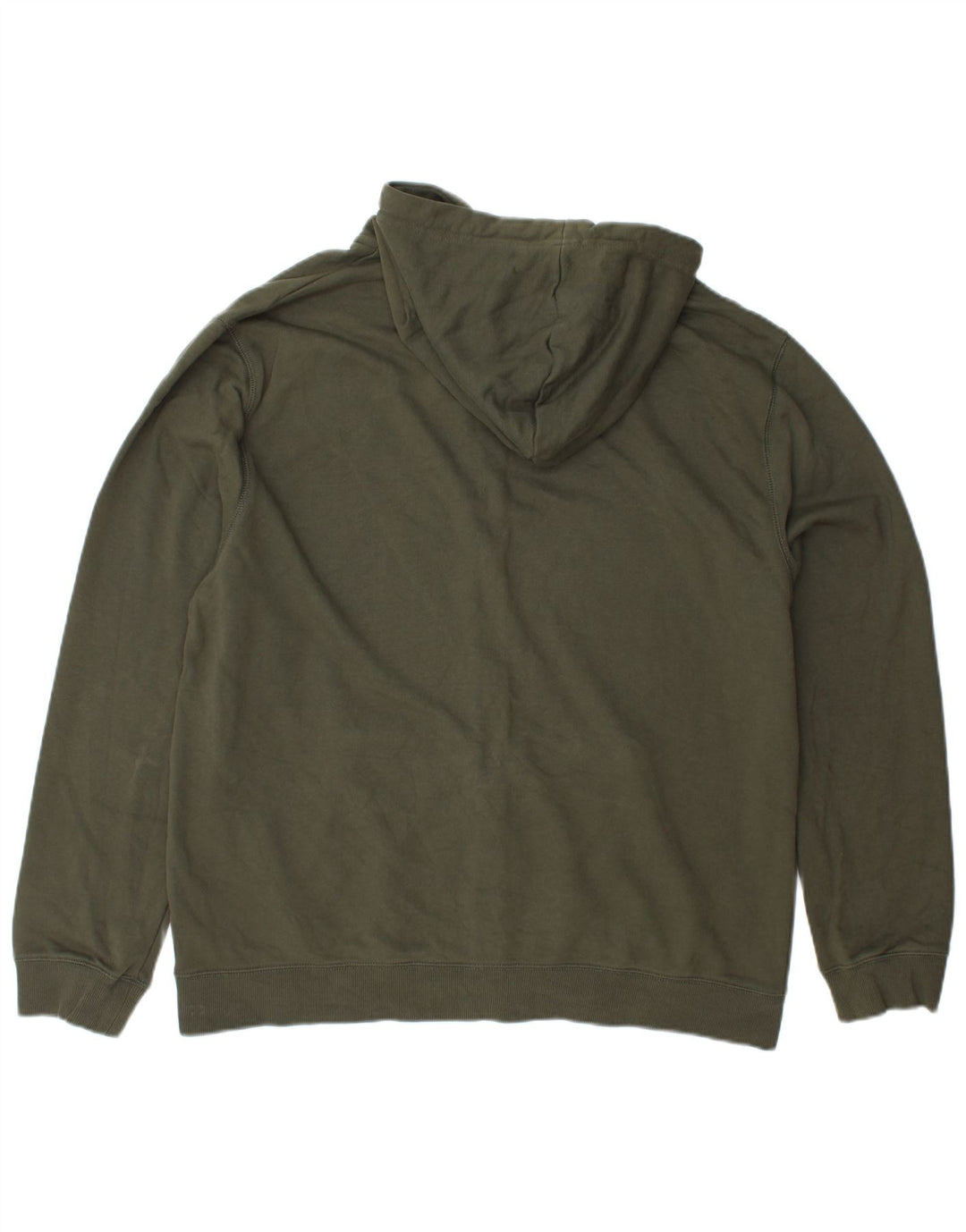 FRENCH CONNECTION Maglione con cappuccio e zip da uomo 2XL cotone kaki