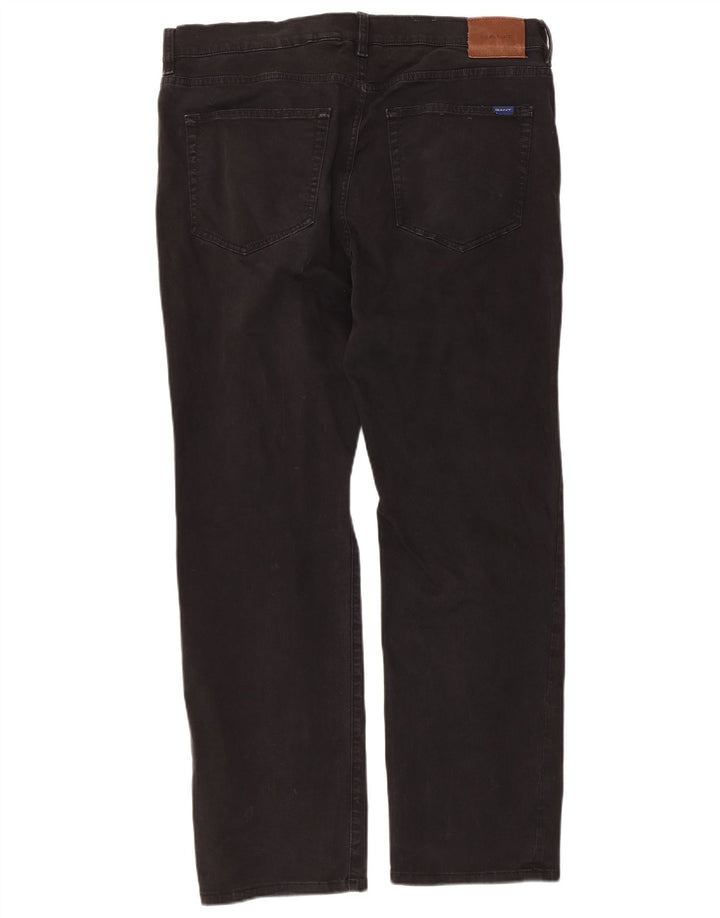 Jeans dritti da uomo Gant W38 L30 cotone nero