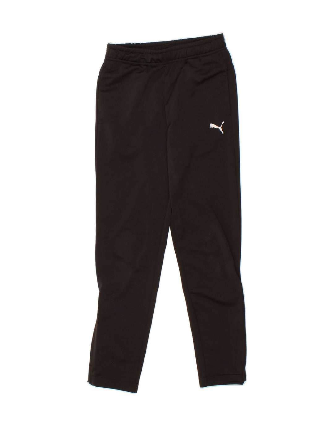 PUMA Boys Tracksuit Trousers 11-12 Years Black Polyester Vintage Puma and Second-Hand Puma from Messina Hembry 